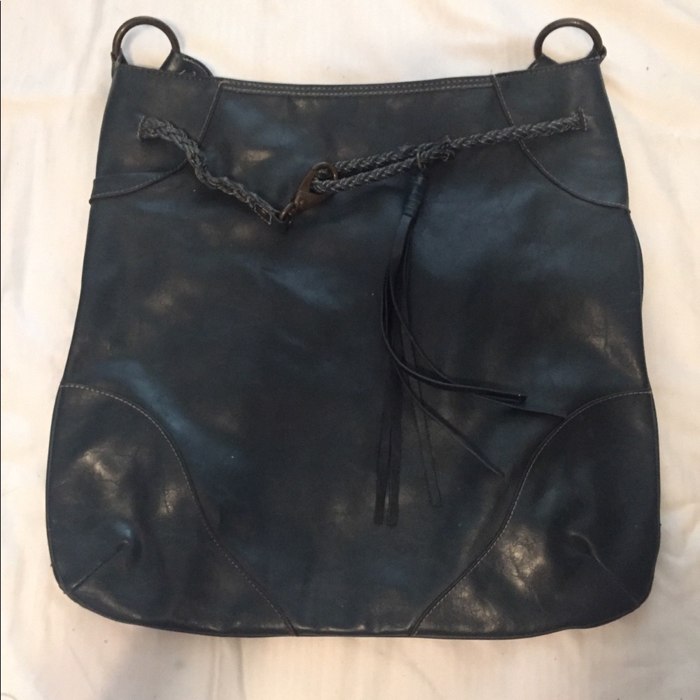 NY&C Large Tote Style Forest Green Bag With Strap